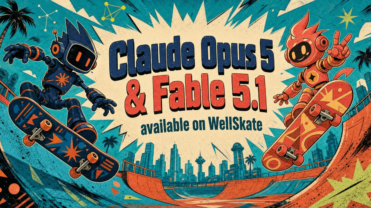 Claude Opus 5 and Fable 5.1 are now available on WellSkate AI